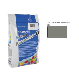 Mapei Keracolor 113 FF KG 5 stucco fine per piastrelle colore Grigio cemento