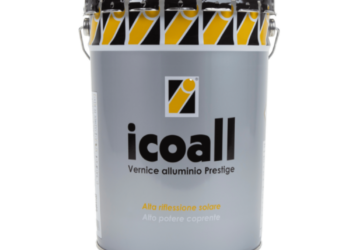 Icobit ICOALL LT.18 vernice alluminio base solvente per verniciatura di membrane bituminose