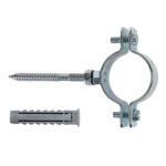 Fischer CPT 1-1/4" Collare per tubi completo di vite e tassello