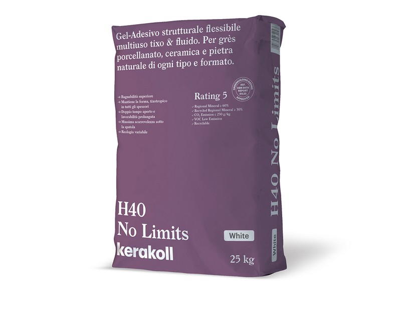 KERAKOLL H40 NO LIMITS BIANCO 25 KG COLLA MULTIUSO