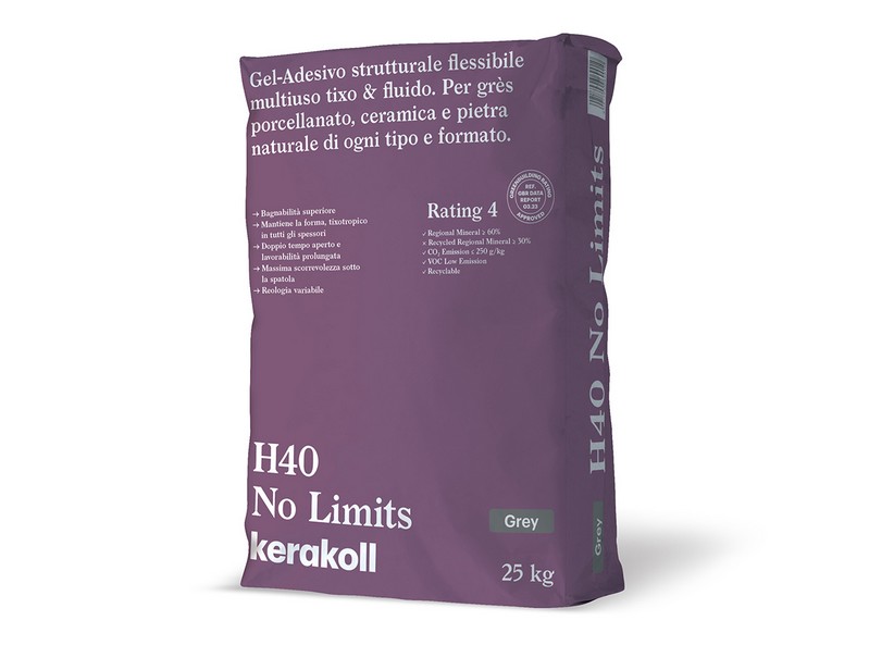 KERAKOLL H40 NO LIMITS GRIGIO 25 KG COLLA MULTIUSO
