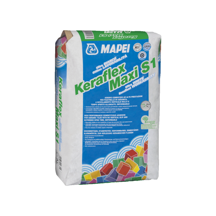 Mapei Keraflex Maxi S1 bianco kg 23 adesivo per piastrelle