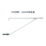 Fischer ML 35 mensola pesante per lavabi verniciata bianco RAL 9010