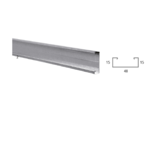Controsoffitto 15/48/15 zincato mt. 3 per cartongesso