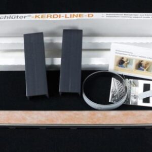 Schlüter®-KERDI-LINE-D è una griglia rivestibile a scomparsa senza cornice visibile 70 cm