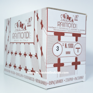 Raimondi DISTANZIATORE 3 MM A “T” per piastrelle Conf.1000pz