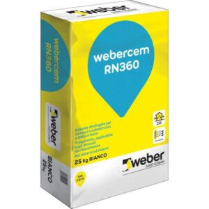 webercem RN360 bianco kg 25 Rasante idrofugato per intonaci o calcestruzzo WEBER
