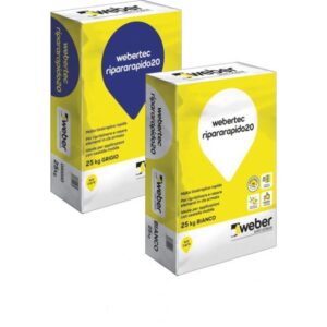 webertec ripararapido 20 grigio kg 25 malta tixotropica rapida per ripristinare e rasare elementi in calcestruzzo armato WEBER