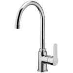 Paffoni Blu miscelatore canna curva girevole lavello cucina - BLU180CR