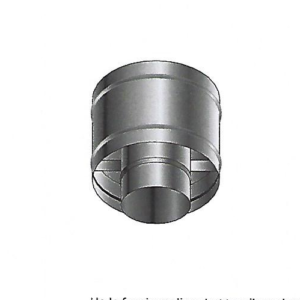 CAPPELLO ANTINTEMPERIE 150 MM ACCIAIO INOX AUSTENITICO AISI 316L (1.4404) spessore 0,5 mm parete singola anti-condensa Roccheggiani