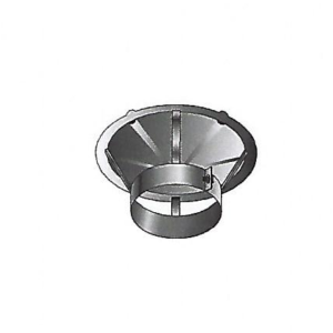 TERMINALE PARAPIOGGIA 180 MM ACCIAIO INOX AUSTENITICO AISI 316L (1.4404) spessore 0,5 mm parete singola anti-condensa Roccheggiani