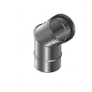 CURVA 45° 80MM ACCIAIO INOX AUSTENITICO AISI 316L (1.4404) spessore 0,4 / 0,5 / 0,6 mm parete singola anti-condensa Roccheggiani