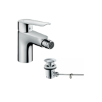 Logis E Miscelatore monocomando bidet con piletta in ottone Hansgrohe