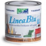 Tassani LINEA BLU BRILLANTE-COLORI RAL- 0.75LT Smalto all'acqua esente da formaldeide
