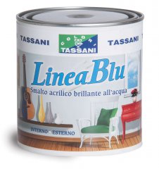 Tassani LINEA BLU BRILLANTE-COLORI RAL- 0.75LT Smalto all'acqua esente da formaldeide