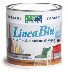 Tassani LINEA BLU SATINATO-COLORI RAL- 0.75LT Smalto all'acqua esente da formaldeide