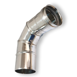 Curva 90° Inox AISI 316L Ø 130 mm monoparete Roccheggiani