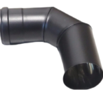 Curva 90° Inox AISI 316L Nero Ø 100 mm monoparete Rocchegiani