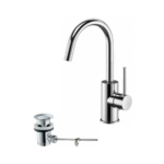 PAFFONI LIGHT MISCELATORE LAVABO CON CANNA ORIENTABILE LIG077CR