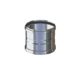 Manicotto FF -  Ø 80 mm - L. 13,5 cm Inox AISI 316L monoparete Roccheggiani