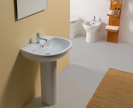 LAVABO ARIANNA 60X50 SOSPESO CERAMICA GLOBO - immagine 3