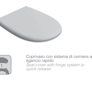 SEDILE PER VASO GRACE ORIGINALE PER VASO GRACE 50/52 CHIUSURA RALLENTATA GLOBO