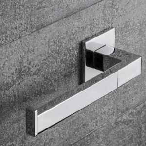 Porta Rotolo Muro Basic Q Sinistro Colombo in ottone cromato