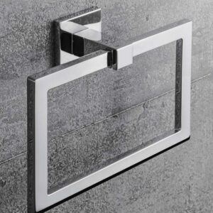 Porta Salvietta ad anello Basic Q Colombo in ottone cromato