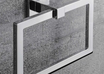Porta Salvietta ad anello Basic Q Colombo in ottone cromato