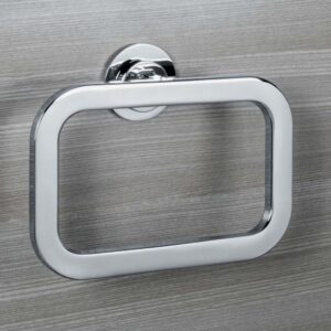 Porta Salvietta ad anello Nordic Colombo in ottone cromato