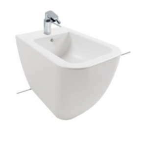 BIDET MONOFORO FILO MURO A TERRA BIANCA - HATRIA