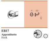 Appenditutto Muro Nordic Colombo in ottone cromato - immagine 3