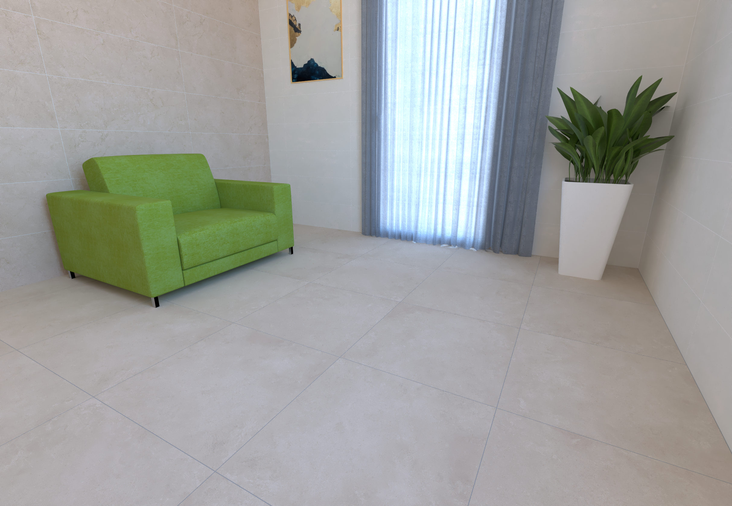 PIASTRELLE RECOVER BEIGE 60 X 60 RETTIFICATO GRES PORCELLANATO VALSECCHIA - immagine 2