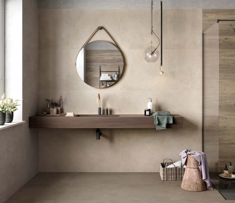 PIASTRELLE RECOVER BEIGE 60 X 60 RETTIFICATO GRES PORCELLANATO VALSECCHIA - immagine 4