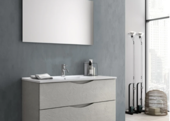MOBILE SOSPESO 80 cm MARTE BIANCO PIETRA – TFT