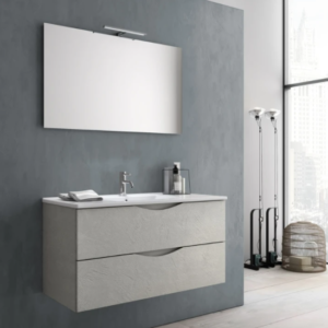 MOBILE SOSPESO 100 cm MARTE BIANCO PIETRA - TFT