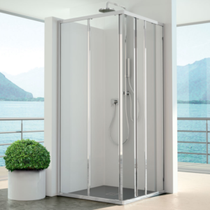 Box doccia Giada 80X80 Argento lucido trasparente CSA