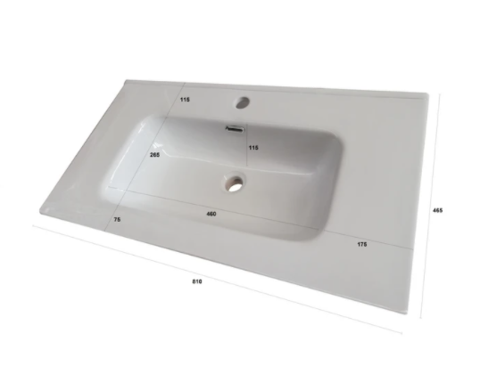 MOBILE A TERRA 80 cm MARTE BIANCO PIETRA - TFT - immagine 4
