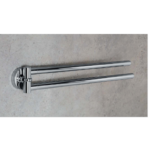 Porta Salvietta doppio a snodo Basic Colombo in ottone cromato