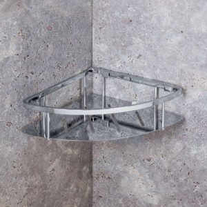 Angolare doccia a muro Colombo in ottone cromato