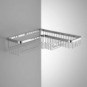 Angolare semplice a muro Colombo in ottone cromato