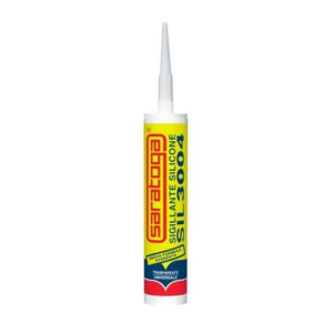 Saratoga Silicone 3004 sigillante acetico trasparente per vetrai