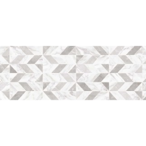 PIASTRELLE MARBLEPLAY DECORO NAOS WHITE 30 X 90 RETTIFICATO MARAZZI