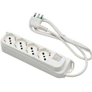 MULTIPRESA 1,5 MT 3G1 S17 4P40+1 BIANCO FANTON