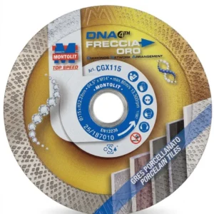 Disco diamantato 115mm CGX115 freccia Oro | Montolit