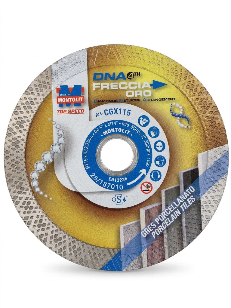 Disco diamantato 115mm CGX115 freccia Oro | Montolit