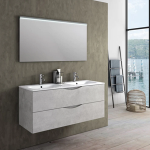 MOBILE SOSPESO 120 cm MARTE BIANCO PIETRA - TFT