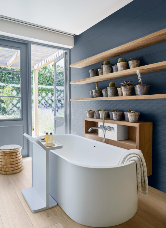 PIASTRELLE CHILL BLU STRUTTURA 3D DIAMOND DECORO MARAZZI 25 X 76 - immagine 2