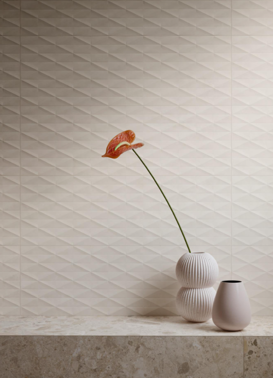 PIASTRELLE CHILL IVORY STRUTTURATO 3D DIAMANTATO 25 X 76 MARAZZI - immagine 2