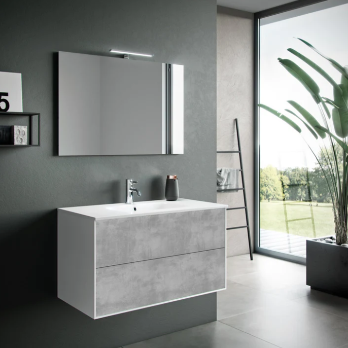 MOBILE SOSPESO 100 cm STEP COLOR CEMENTO - TFT